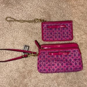 Coach Wristlet and ID Holder
